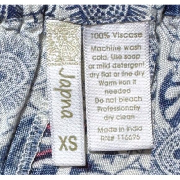 Japna XS Womens Multicolor Floral Pattern High-Low Wrap Pants 100% Viscose - Picture 5 of 6